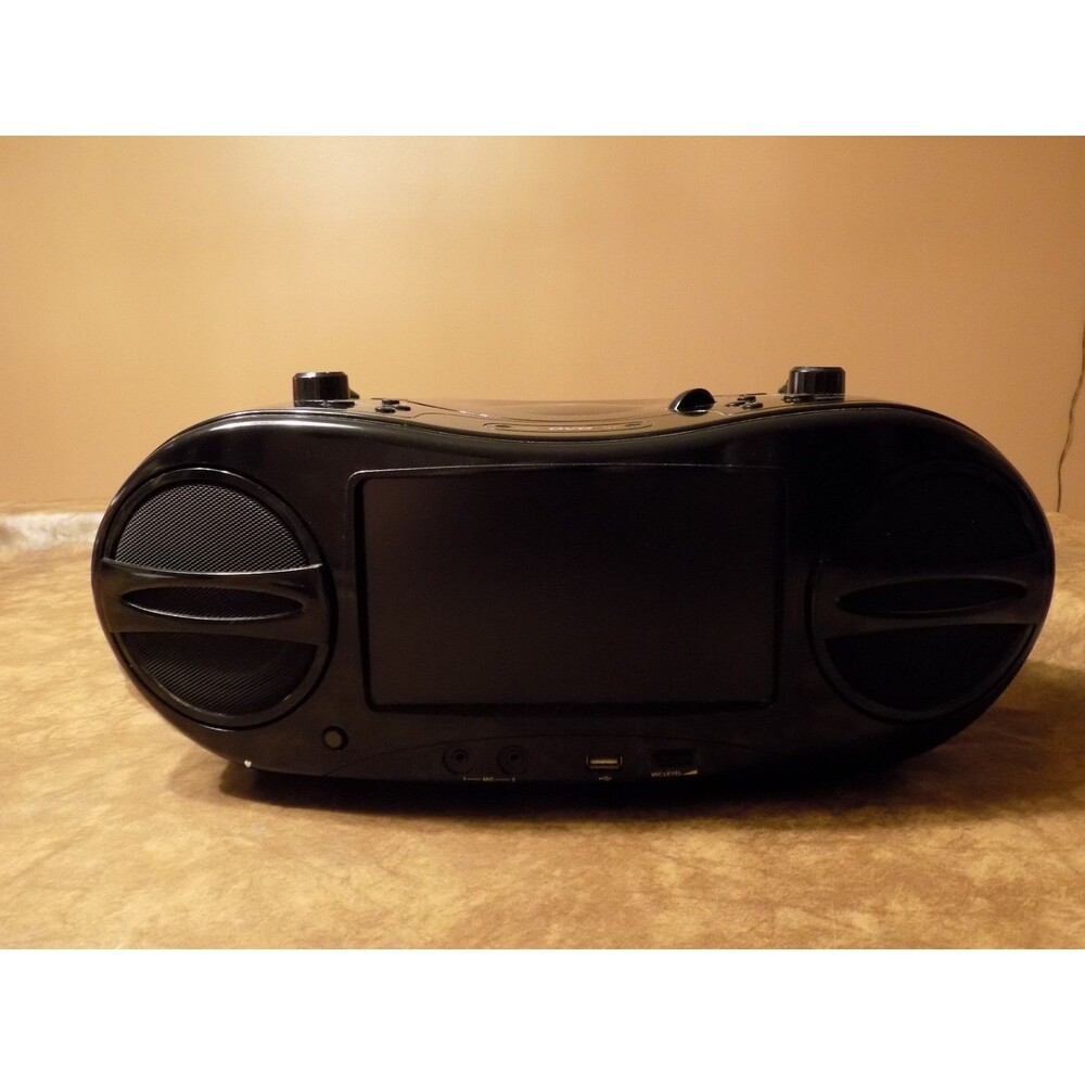 GPX BD707B Portable Music & Movie System 7” LCD Display DVD CD Photo CD Player